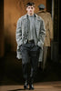 Yves Saint Laurent Grey Military Mandarin Collar Button-Up Shirt FW2006*