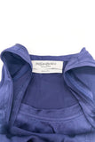 Yves Saint Laurent Navy Blue Satin Racer Tank Top FW2002