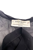 Yves Saint Laurent by Tom Ford Black Chiffon Tank Top FW2002