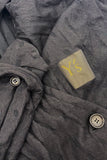 Yohji Yamamoto Y's Black on Black Polka Dot Cardigan with Belt