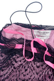 Yves Saint Laurent Pink Chiffon and Black Lace Baby Doll Camisole FW2003 - BOUTIQUE PURCHASE PRICE #