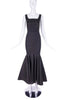 Zac Posen Black Lurex Shine Mermaid Evening Gown Dress