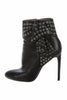 Alaia Black Grommet Fold Over Boots Shoe