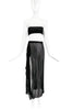 Ann Demeulemeester Black Chiffon Wrap Skirt
