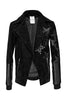Anthony Vaccarello Black Suede Grommet Stud Star Leather Jacket Runway Fall 2015