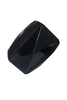 Armani Black Oversized Bezel Facet Cut Resin Lucite Bracelet