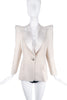 Balmain White Pagoda Power Shoulder Tuxedo Jacket Fall 2009
