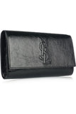Saint Laurent YSL Belle Du Jour Black Patent Leather Clutch Bag