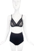 Calvin Klein Vintage Black Fishnet Lace Bra
