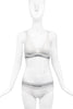 Calvin Klein White Wide Logo Elastic Bra & Panty Bikini Set