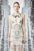Roberto Cavalli Ivory Enamel, Gold and Crystal Flamingo Statement Neckpiece Resort2013