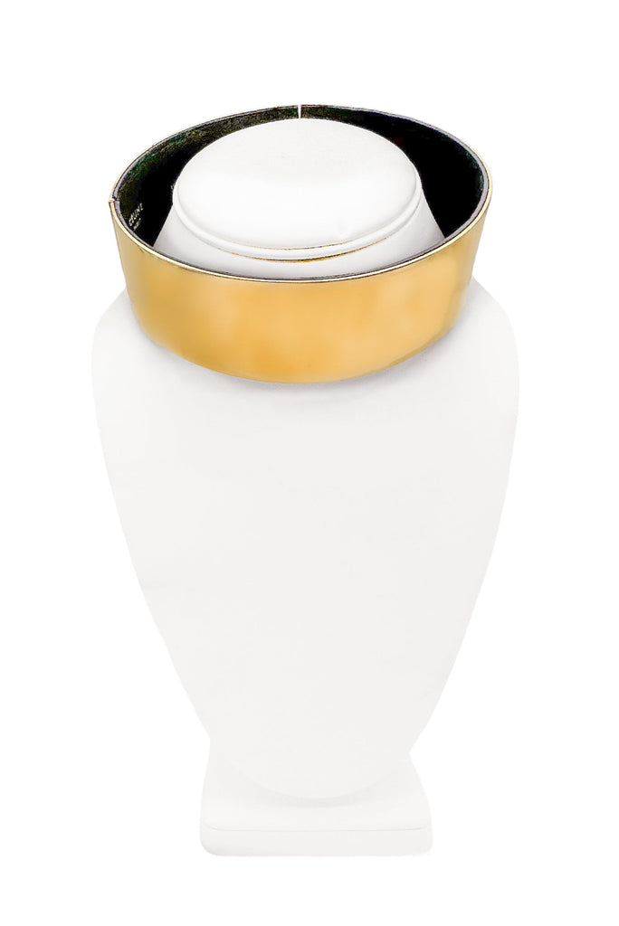 Celine Gold Metal Leather Lined Choker Necklace Resort 2011