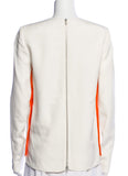 Celine by Phoebe Philo White Top with Orange Inlay