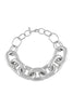 Ben Amun Runway Silver Metal Oversized Link Chain Necklace