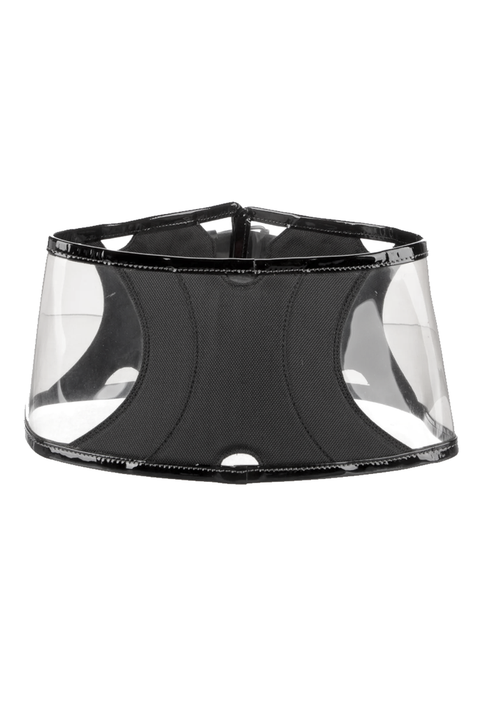 Christian Lacroix Black & Clear PVC Corset Belt
