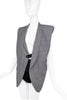 Comme des Garcons Grey Prince of Wales Tartan Print Shoulder Pad Strap Vest