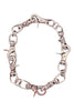 Cruize "Raphaël" Silver Metal Heavy Duty Spike Clasp Choker Necklace