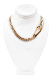 Cruize "Honoré" Gold Sleek Chain with Double Lobster & Bean Clasp