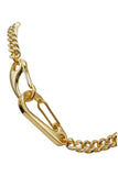 Cruize "Honoré" Gold Sleek Chain with Double Lobster & Bean Clasp
