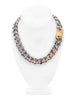 Cruize "Maxime" Silver Heavy Duty Short Chain with Gold Clasp
