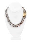 Cruize "Maxime" Silver Heavy Duty Short Chain with Gold Clasp