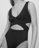 Vintage Black Cut Out Bathing Suit