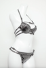 Christian Dior by Galliano Silver Metallic Corset Straps Bikini Two Piece Runway Summer 2003