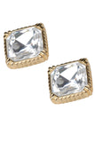 Christian Dior Gold Square Crystal Bracelet