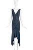 Christian Dior by John Galliano Black Bias Cut Slip Dress Gown 2001