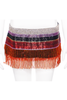Dolce Gabbana Beaded Crystal Fringe Mini Skirt Spring 2000
