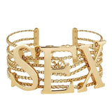 Dolce & Gabbana Gold Runway "Sex" Necklace Spring 2003 Collection