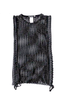 Dolce & Gabbana Black Fishnet Lace Up Corset Tank Top