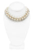 Vintage Two Strand Short Thick Pearl Necklace
