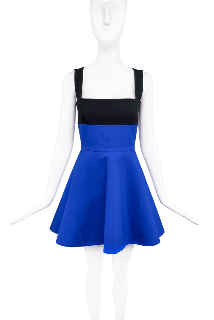 Fausto Puglisi Blue Black A Line Dress