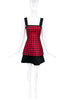 Fausto Puglisi Red Checkered Plaid Tartan A-Line Dress