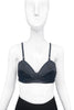 Jean Paul Gaultier Style Black Silk Satin Bullet Cone Bra by Frankie Morello