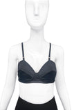 Jean Paul Gaultier Style Black Silk Satin Bullet Cone Bra by Frankie Morello