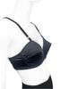 Jean Paul Gaultier Style Black Silk Satin Bullet Cone Bra by Frankie Morello