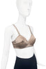 Jean Paul Gaultier Style Beige Nude Silk Cone Bullet Bra by Frankie Morello