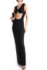 Jean Paul Gaultier Black Cone Bra Cut Out Denim Dress Gown