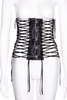 Jean Paul Gaultier Black Textured Lace Corset Runway Spring 2004