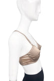 Jean Paul Gaultier Style Beige Nude Silk Cone Bullet Bra by Frankie Morello