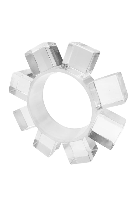Vintage Lucite Square Oversized Geometric Bracelet