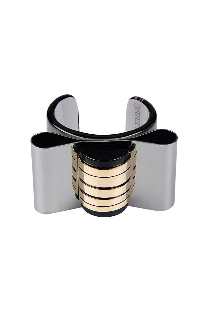 Gianfranco Ferre Gray Anthracite Lucite Gunmetal Bracelet