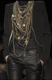 Givenchy Couture Gold Pyramid Multiple Cross and Spike Necklace