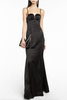 Givenchy Black Silk Slip Dress Gown