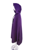 Givenchy Purple Vintage Velour Suede Velvet Oversized Hood Cape Coat