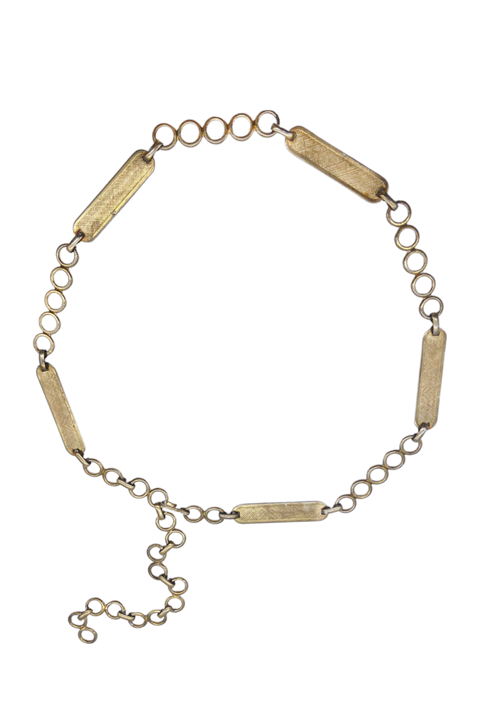 Vintage Gold Metal Boho Belt