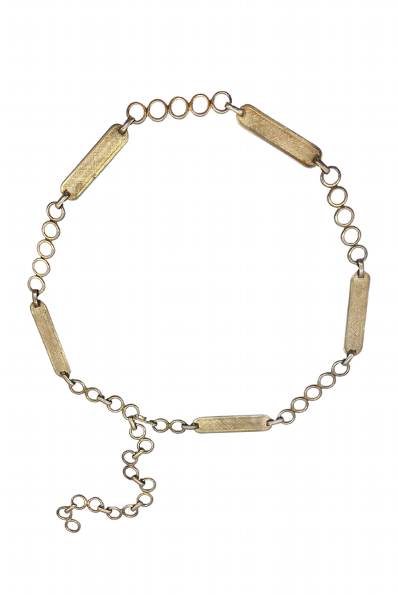 Vintage Gold Metal Boho Belt