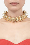 Giuseppe Zanotti Gold Claw Spike Choker Necklace